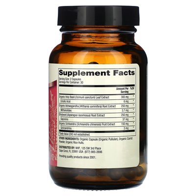 Dr Mercoli, Herbal Adnerna Support, 60 kapsułek