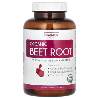 Health Harmony, Organic Beet Root, 1350 mg, 120 tablets (675 mg per tablet)