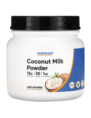 Nutricost, Coconut Milk Powder, Unflavored, 16 oz (454 g)