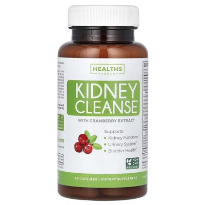 Health Harmony, Nierenreinigung mit Cranberry-Extrakt, 60 Kapseln