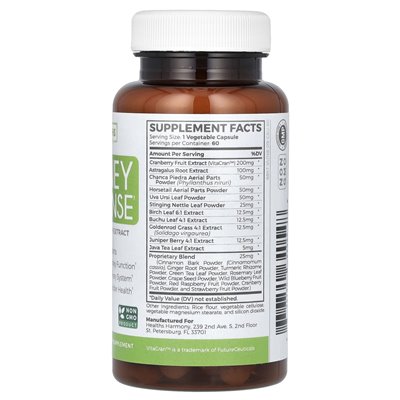 Health Harmony, Nierenreinigung mit Cranberry-Extrakt, 60 Kapseln