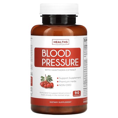 Health Harmony, Blutdruck mit Glycerinextrakt, 90 Kapseln