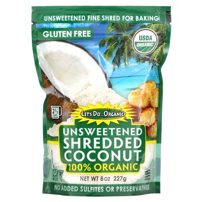 Edward & Sons, Let's Organic, 100 % ungezähmte, geraspelte Kokosnuss, 8 oz (227 g)