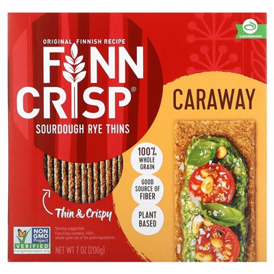 Finn Crisp, Rye Thins, Caraway, 7 oz (200 g)
