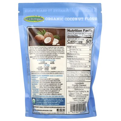 Edward &amp Sons, Let's Organic®, Coconut Flour, 16 uncji (454 g)