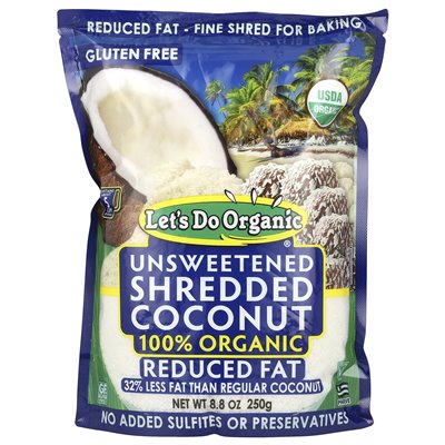 Edward & Sons, Let's Organic®, Reduced Fat, Shredded Coconut, 8.8 oz (250 g)
