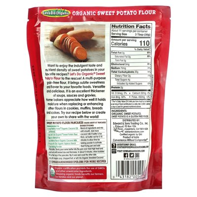 Edward & Sons, Let's Organic, Organic Sweet Potato Mąka, 12 uncji (340 g) Edward & Sons, Let's Organic, Organic Sweet Potato Mąka, 12 uncji (340 g)