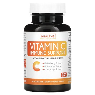 Health Harmony, Vitamin C Immune Support, 60 Capsules