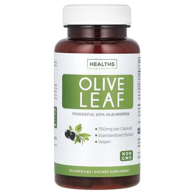 Health Harmony, Olivenblatt, 750 mg, 60 Kapseln