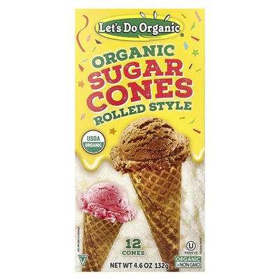 Edward &amp Sons, Let's Organic®, organiczne szyszki cukru, styl toczenia, 12 stożków, 4,6 uncji (132 g)