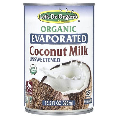 Edward & Sons, Let's Organic®, Bio-Kokosmilch, ungesüßt, 13,5 Fl Oz (398 ml)