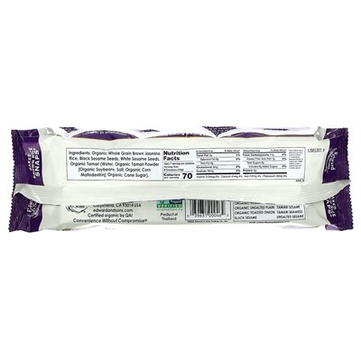 Edward &amp Sons, Baked Whole Grain Brown Rice Snaps, Black Sesame, 3,5 uncji (100 g)