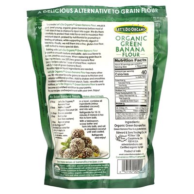 Edward & Sons, Let's Organic, Bio-Grünbananenmehl, 14 oz (396 g)