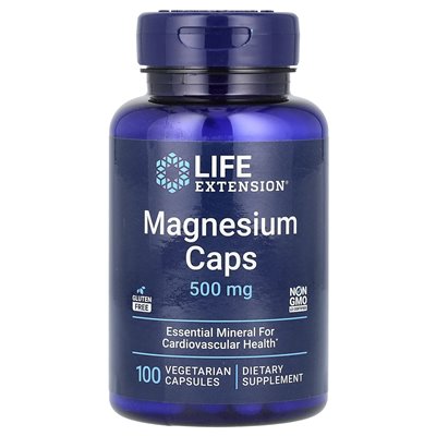 Life Extension, Magnesium Caps, 500mg, 100 Vegetarian Capsules
