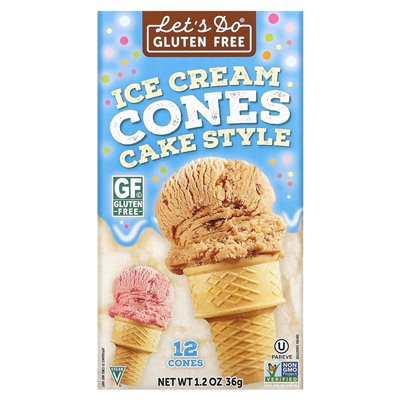 Edward & Sons, Let's Do Gluten Free, Lody Creams, Cake Style, 12 Stück