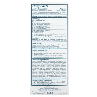 Kaseczka i Myrrh, balsam do terapii przeciwbólowej zapalenia stawów, 3 uncje (85 g)