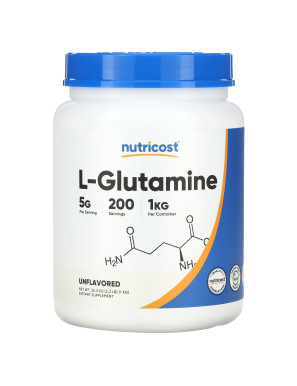 Nutricost, L-Glutamin, ohne Geschmack, 35,3 oz (1 kg)