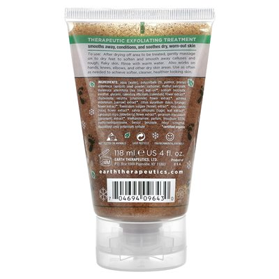 Earth Therapeutics, Basics, Refreshing Foot Scrub, Therapeutic Exfoliator, 4 fl oz (118 ml)