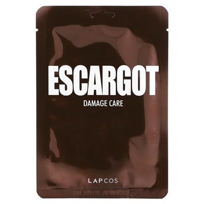 Lapcos, Escargot Beauty Sheet Mask, Injury Care, 1 sheet, 0.91 fl oz (27 ml)