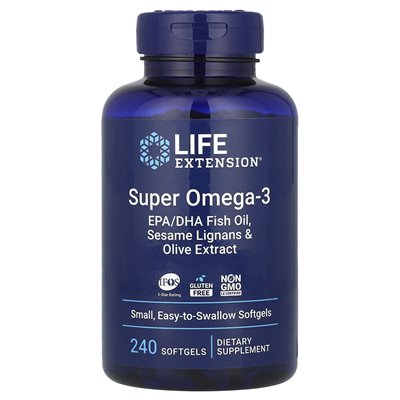 Life Extension, Super Omega-3, 240 Weichkapseln