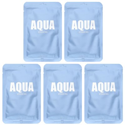 Lapcos, Aqua Beauty Sheet Mask, Hydration, 5 arkuszy, 1,01 fl oz (30 ml)