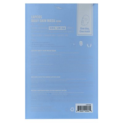 Lapcos, Aqua Beauty Sheet Mask, Hydration, 5 arkuszy, 1,01 fl oz (30 ml)