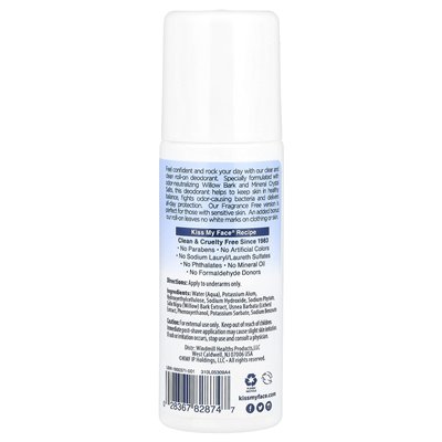 Pocałuj moją twarz, dezodorant Rock® Rock®, bez zapachu, 3 fl oz (88 ml)