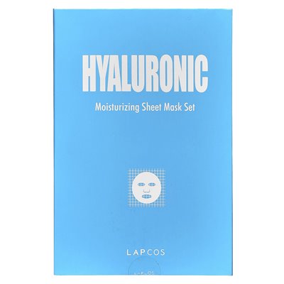 Lapcos, Hyaluronic Hydrating Beauty Sheet, 5 Blätter, 0,84 fl oz (25 ml)