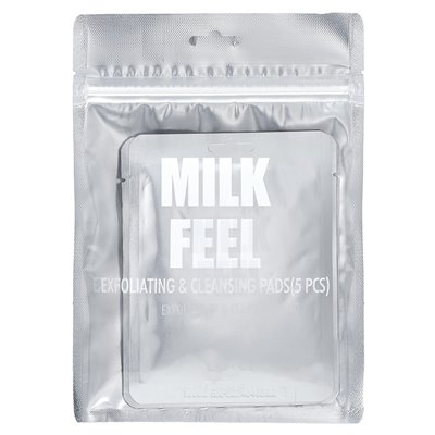 Lapcos, Milk Sensation, Peeling- und Reinigungspad, 5 Pads, je 0,24 oz (7 g)