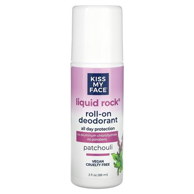 Kiss My Face, Liquid Rock Roll-On Dezodorant, Paczula, 3 uncji fl (88 ml) Kiss My Face, Liquid Rock Roll-On Dezodorant, Paczula, 3 uncji fl (88 ml)
