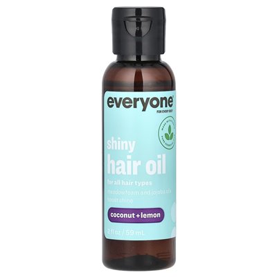 Wszyscy, błyszczący olej do włosów, kokos + cytryna, 2 fl oz (59 ml)