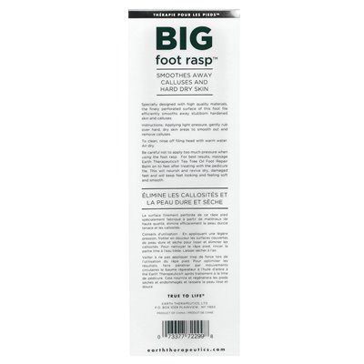 Earth Therapeutics, Big Foot Rasp, 1 zgrzyt