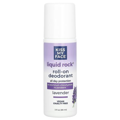 Pocałuj moją twarz, płynna skała, dezodorant, lawenda, 3 fl oz (88 ml) Pocałuj moją twarz, płynna skała, dezodorant, lawenda, 3 fl oz (88 ml)