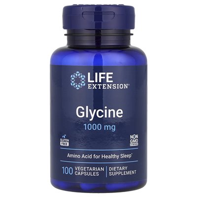 Life Extension, Glycin, 1000 mg, 100 vegetarische Kapseln