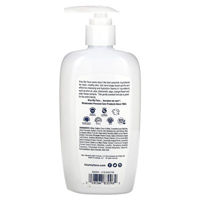 Pocałuj moją twarz, mydło rąk, oliwne i aloes, 9 fl oz (266 ml)