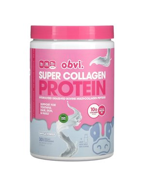Obvi, Super Collagen Protein, Unflavored, 11.90 oz (337.5 g) Obvi, Super Collagen Protein, Unflavored, 11.90 oz (337.5 g)