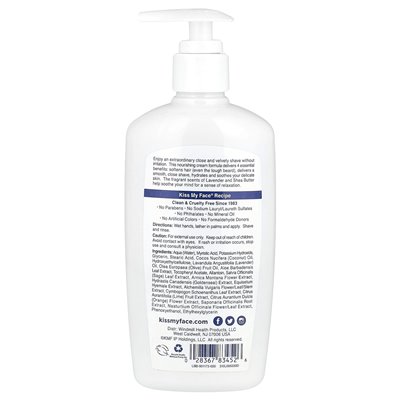 Pocałuj moją twarz, 4 na 1 golenie wilgoci, lawenda + shea, 11 fl oz (325 ml)
