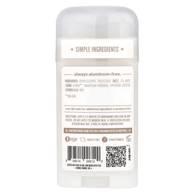 Humble Marki, dezodorant bez sody oczyszczonej, po prostu bezzapachowy, 2,5 uncji (70 g)