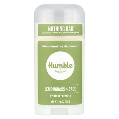 Humble Brands, bez aluminium dezodorant, trawa cytrynowa i szałwia, 2,5 uncji (70 g)