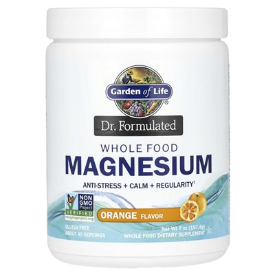 Garden of Life, Dr Formulowany, Whole Food Magnesium, Orange, 7 uncji (197,4 g)
