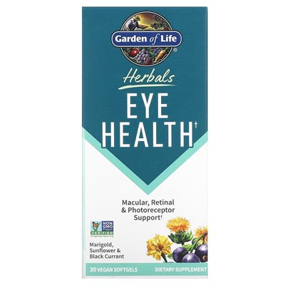 Garden of Life, Herbs, Eye Health, Berry, 30 Vegan Softgels