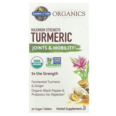 Garden of Life Turmeric Max Strength 30 Vegan Tablets