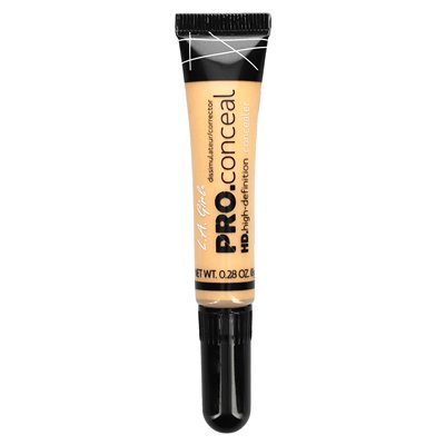 LA Girl, Pro Concealment HD Concealer, GC991 Yellow Concealer, 0.28 oz (8 g) LA Girl, Pro Concealment HD Concealer, GC991 Yellow Concealer, 0.28 oz (8 g)