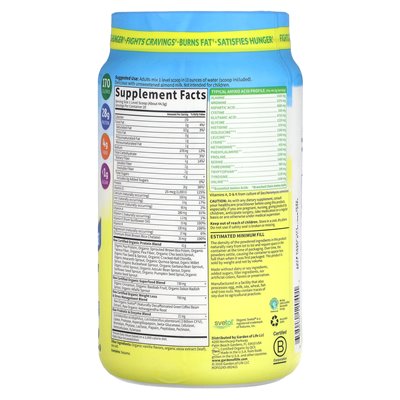 Ogród życia, surowe dopasowanie organiczne, wysokie białko do utraty wagi, oryginał, 1 funt 15,39 uncji (890 g)