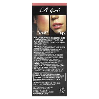 LA Girl, weiches, mattes Cremerouge, GBL441 Rosebud, 0,27 fl oz (8 ml)