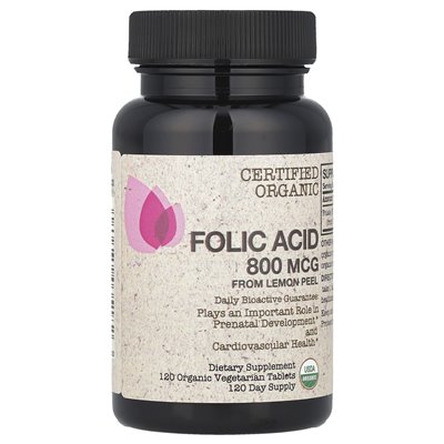 FutureBiotics, kwas foliowy z skórki cytrynowej, 800 mcg, 120 organicznych tabletek wegetariańskich FutureBiotics, kwas foliowy z skórki cytrynowej, 800 mcg, 120 organicznych tabletek wegetariańskich