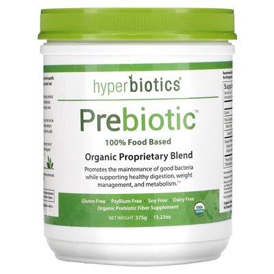 Hyperbiotics, Prebiotyk, Organiczny Mieszany Rodowity, 13.23 uncji (375 g) Hyperbiotics, Prebiotyk, Organiczny Mieszany Rodowity, 13.23 uncji (375 g)
