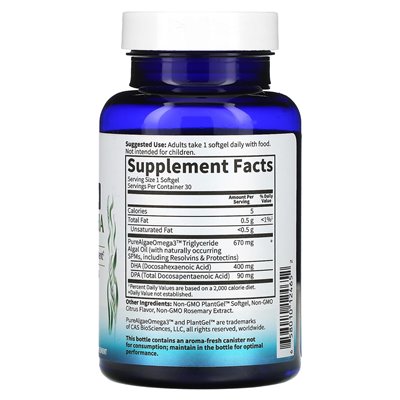 Garden of Life, Dr sformułowany, wegański prenatal dha, 400 mg, 30 softgels