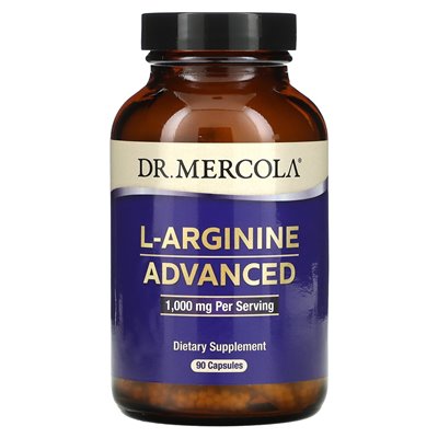 Dr Mercola, L-arginina Advanced, 1000 mg, 90 kapsułek (333 mg na kapsułkę)