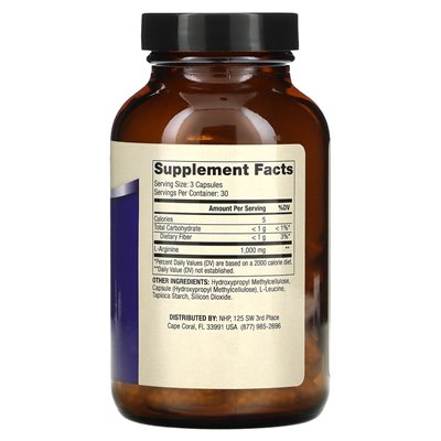 Dr Mercola, L-arginina Advanced, 1000 mg, 90 kapsułek (333 mg na kapsułkę)